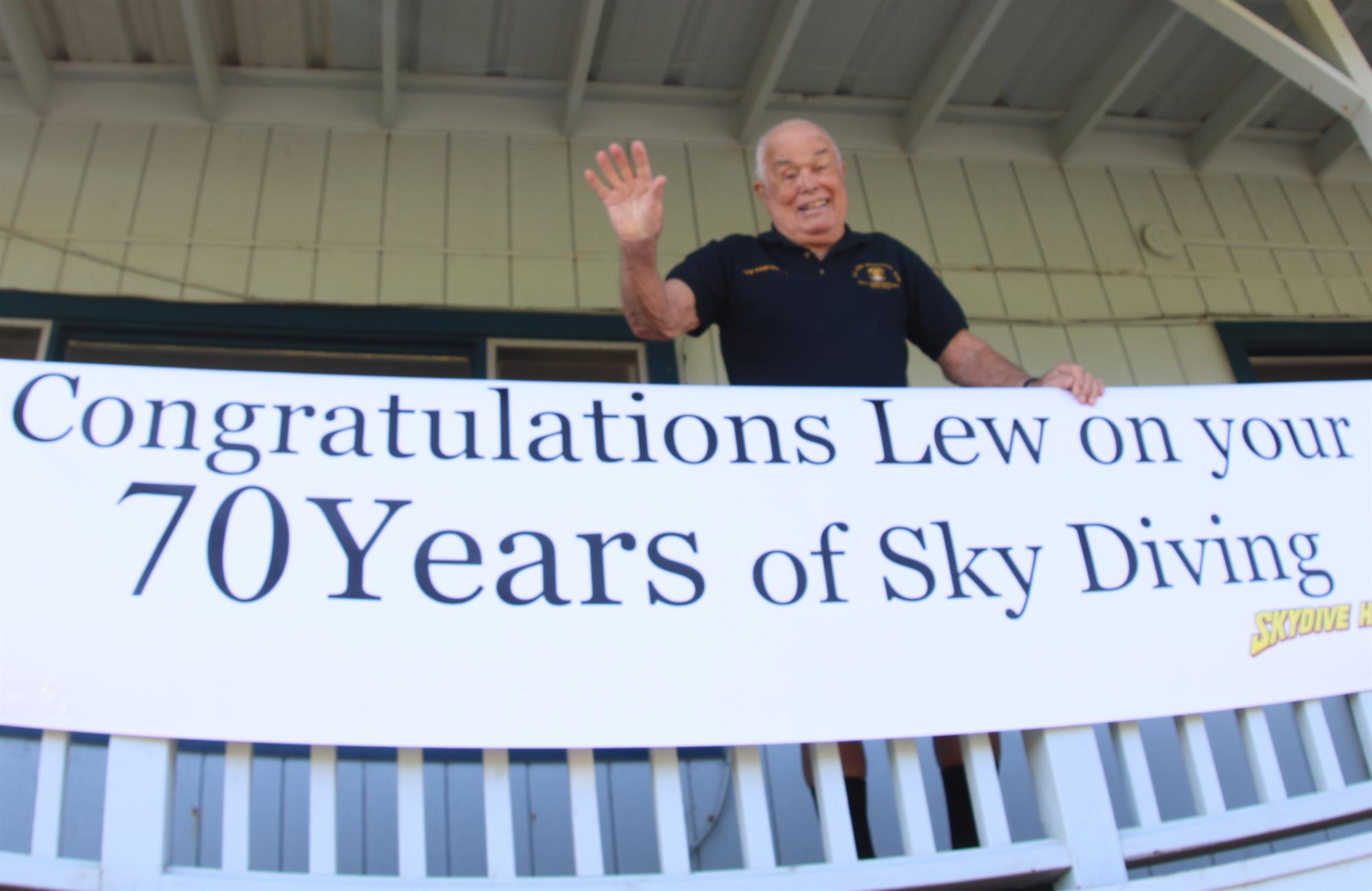 Lew Sanborn Marks 70 Continuous Years of Jumping